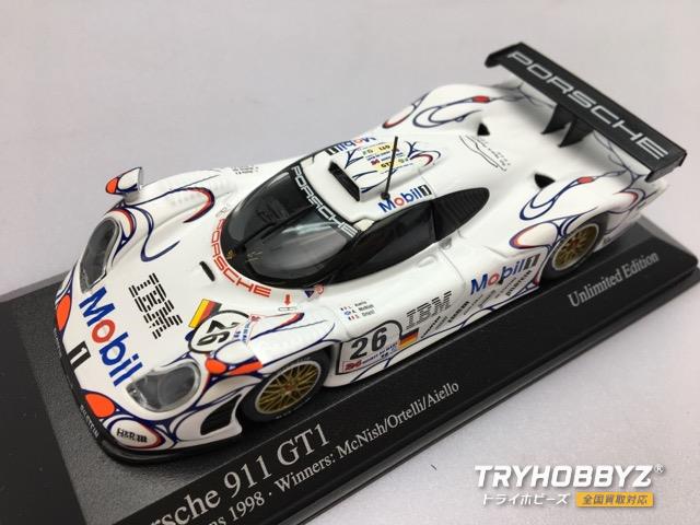 ミニチャンプス 1/43 Porsche 911 GT1 24h Le Mans 1998 Winner Mobil 26 ホワイト 430986926